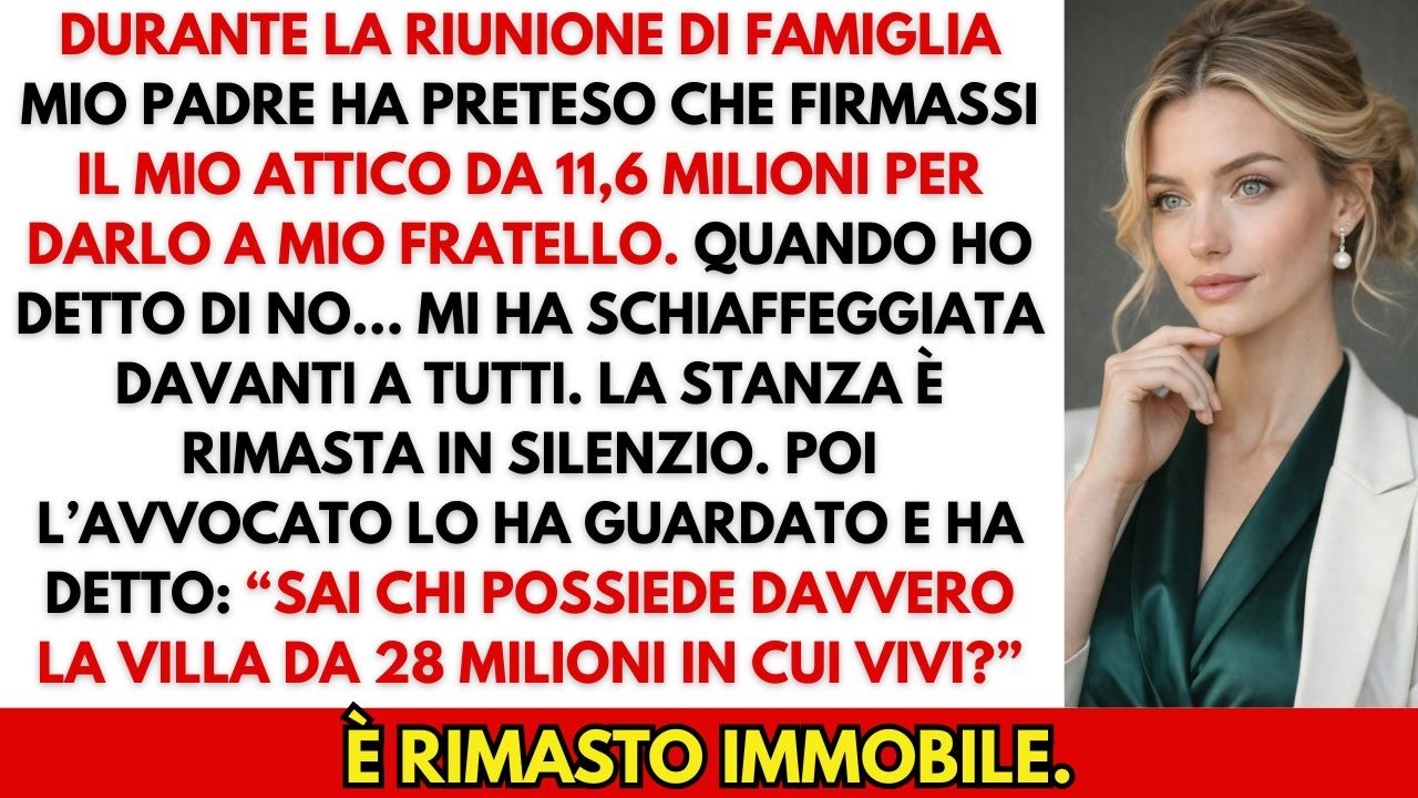 Alla riunione mio padre ha cercato di prendersi la mia fortuna Poi l’avvocato ha detto:“Lei non lo..