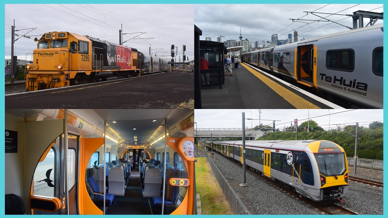 Journey on Te Huia with DFB 7295 (ft. AM electric trains) ~ 12/03/2026 (HD)