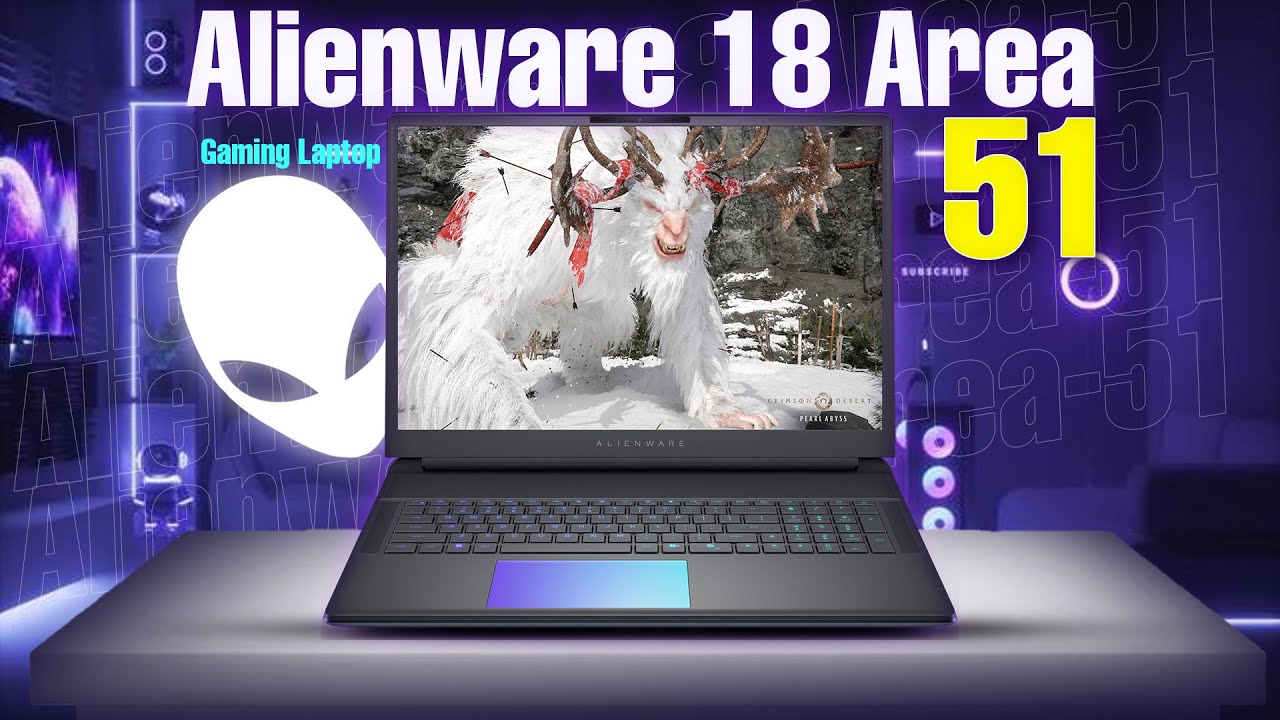 Alienware 18 Area-51 Gaming Laptop | Intel Ultra 9 275HX + RTX 5090 | 64GB DDR5 Beast
