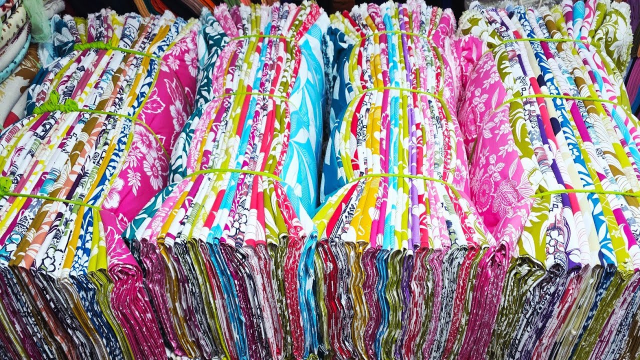 किलो के भाव कपड़ा //COTTON CUT PIECE WHOLESALE MARKET IN SURAT, WHOLESALE CUT PIECE MARKET IN SURAT.