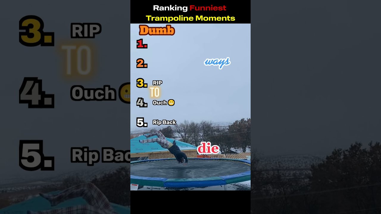 Top 5 Trampoline Moments Gone Wrong