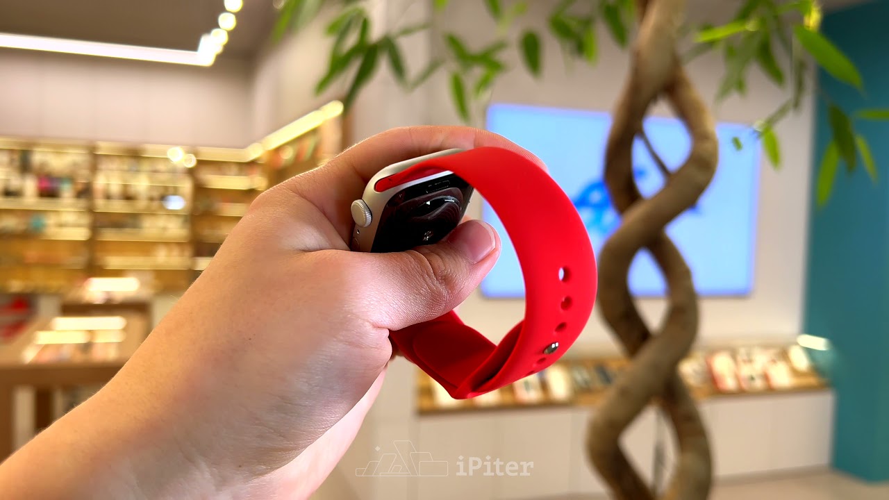 Ремешок Devia Deluxe Series Sport для Apple Watch 44 / 42 мм (Красный)