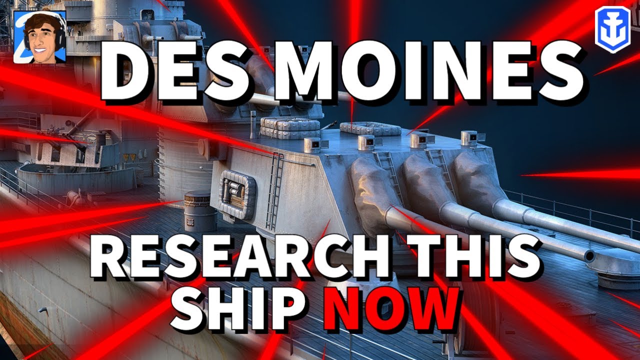 Des Moines is INSANE in World of Warships Legends 4K