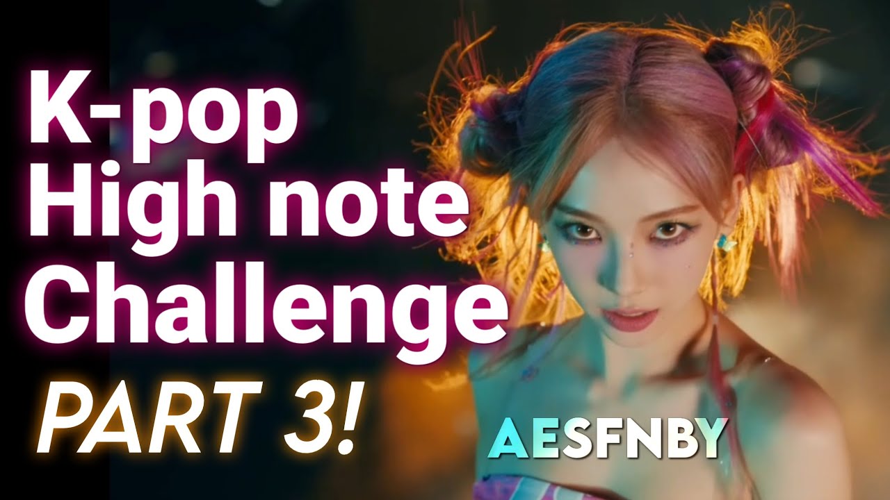 K-pop high note challenge - Part 3! (female version) #aespa #kpop #vocals #highnote #challenge