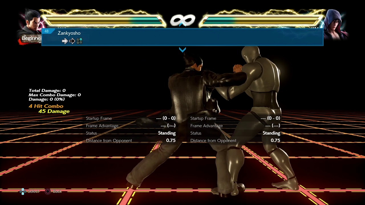 Kazuya movelist with frame data