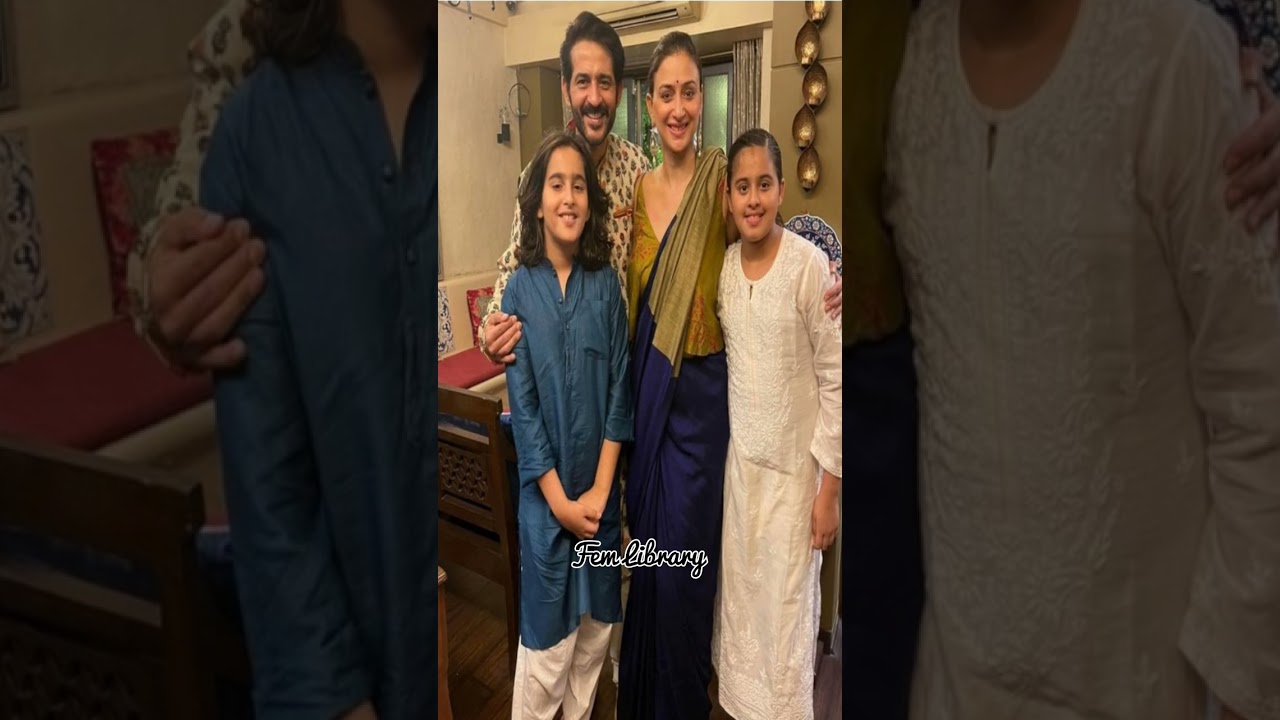 Hiten Tejwani With Gauri Pradhan Son Nevaan And Daughter Katya #hitentejwani #gauripradhan #shorts