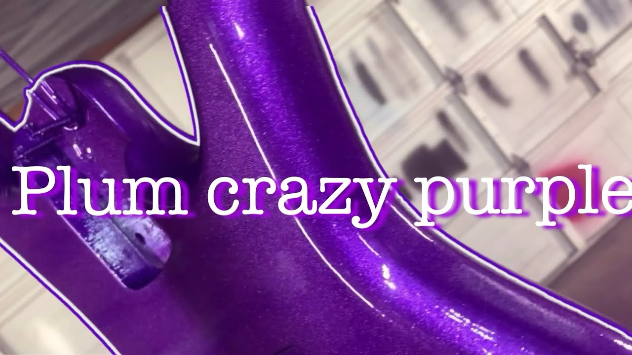 Custom painted Guitar! Let’s paint it plum crazy purple!