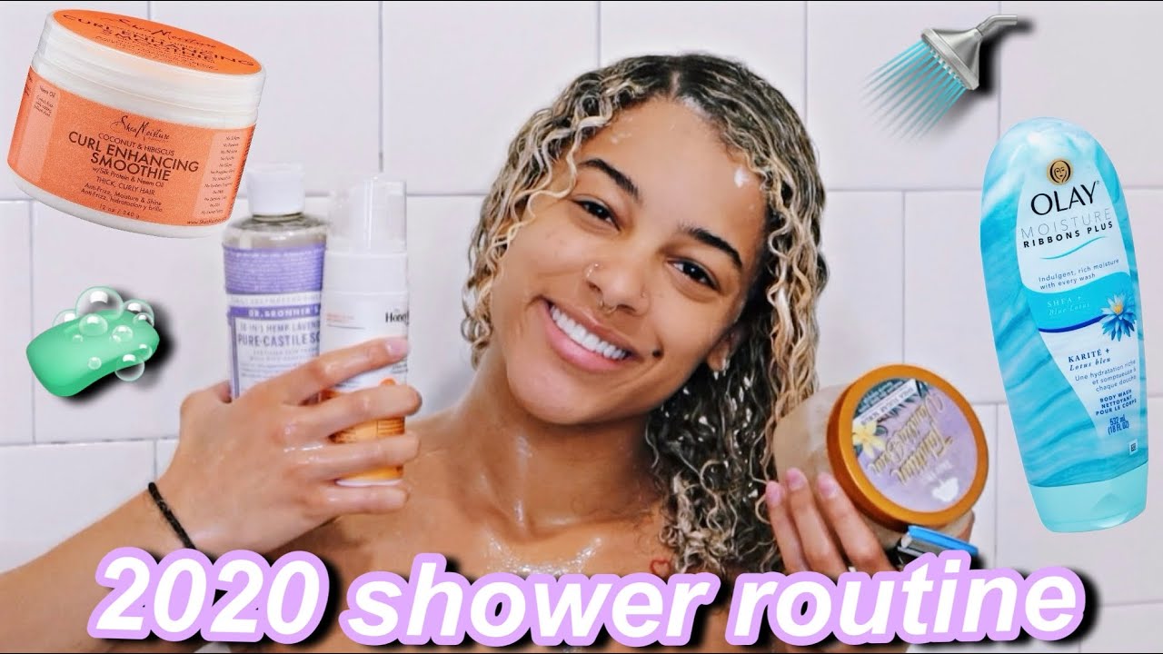 My 2020 Shower Routine (feminine hygiene, hair care etc) | Azlia Williams