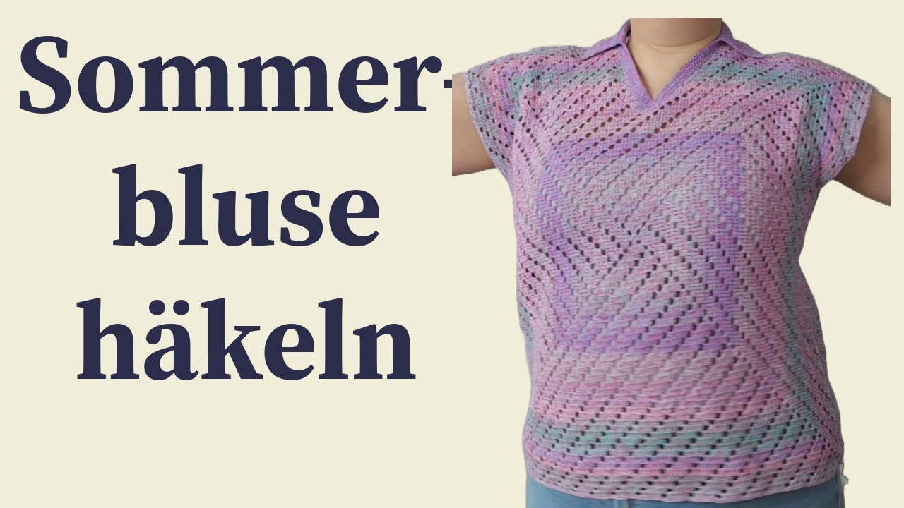 🖤 Sommerbluse gehäkelt & gefärbt – vorher vs. nachher! Welcher Look gefällt Ihnen besser?
