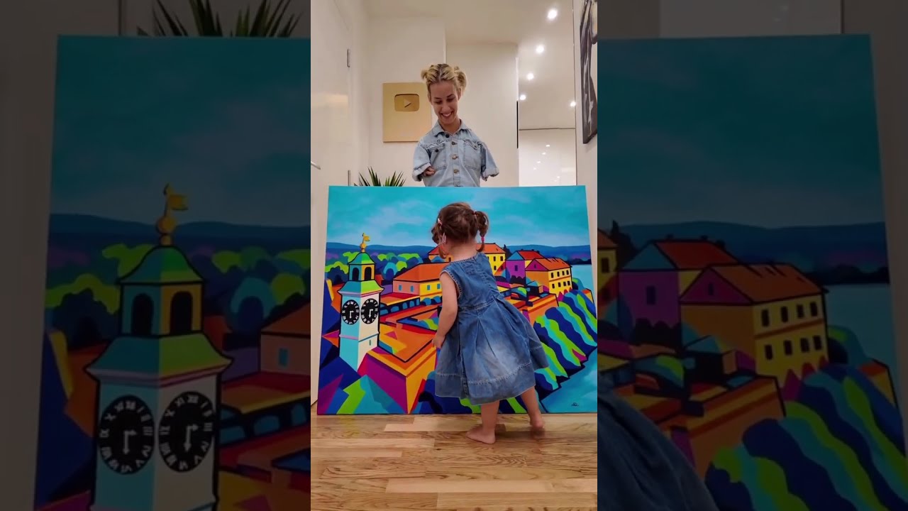 Watch How I Paint My 10 Newest Artworks with My Feet | Girl with Wings 🖌️🦶