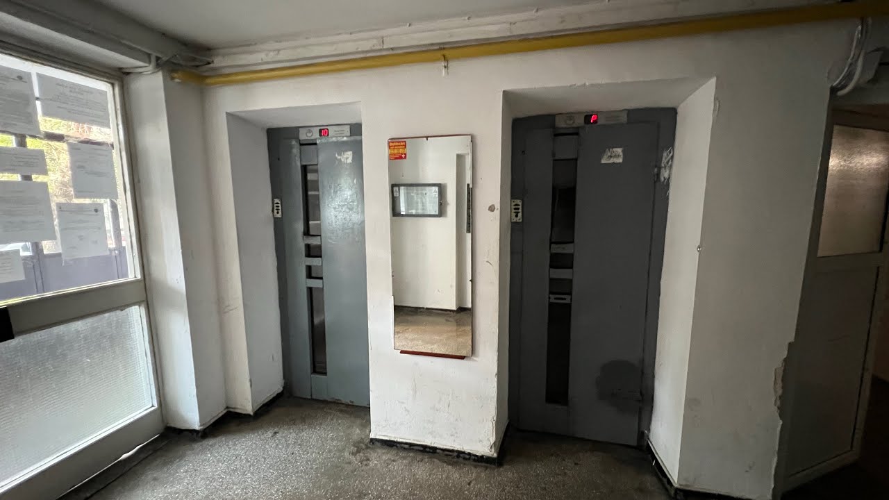 2x Old Refurbished IFMA Traction Elevators@Strada Elev Ștefan Ștefănescu Nr.11 Bl.450, București, Ro