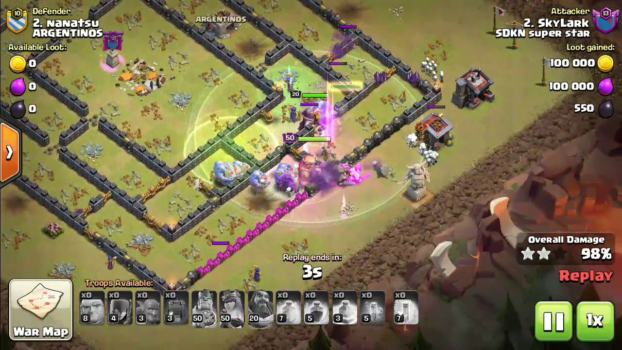 TH11 and TH10 Three Star Attack GiBoWitch