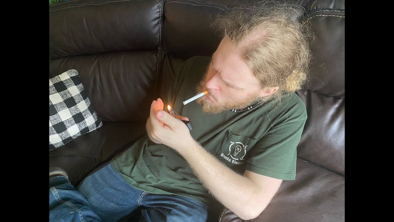 52 years old and trying cigarettes for the first time.