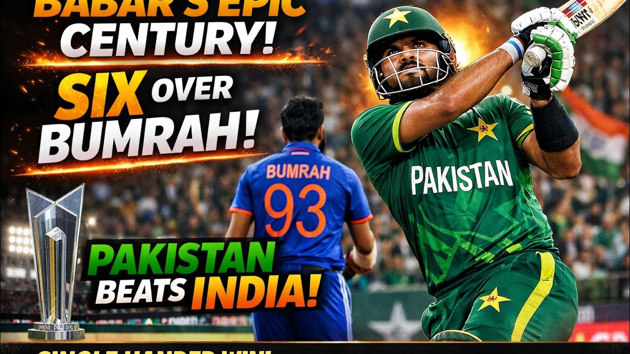 Babar Azam’s Iconic Century vs India | Single-Handed World Cup T20 Victory for Pakistan 🔥