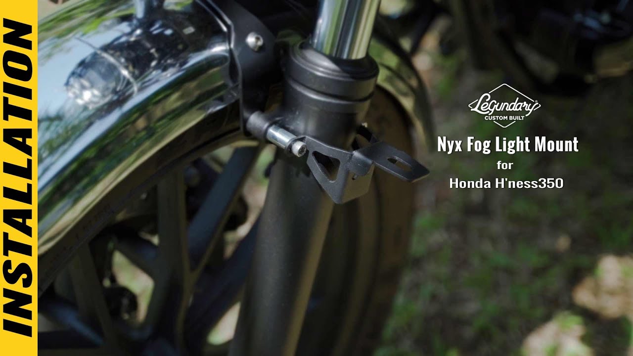 How to install Nyx Fog Light Mount on Honda Highness CB350 | Bandidos PITSTOP DIY