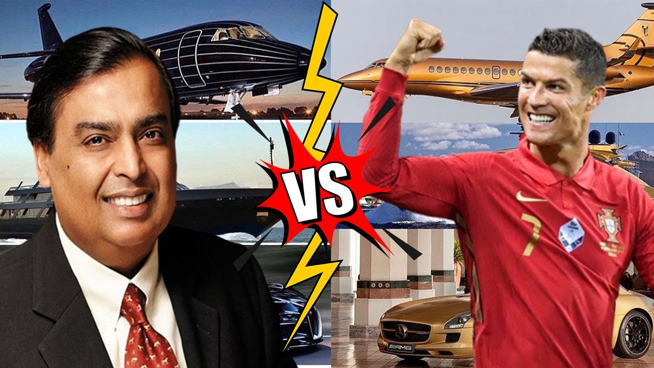 Mukesh Ambani Vs Cristiano Ronaldo Comaprison | Cars Collection | Networth | Hindi | Urdu