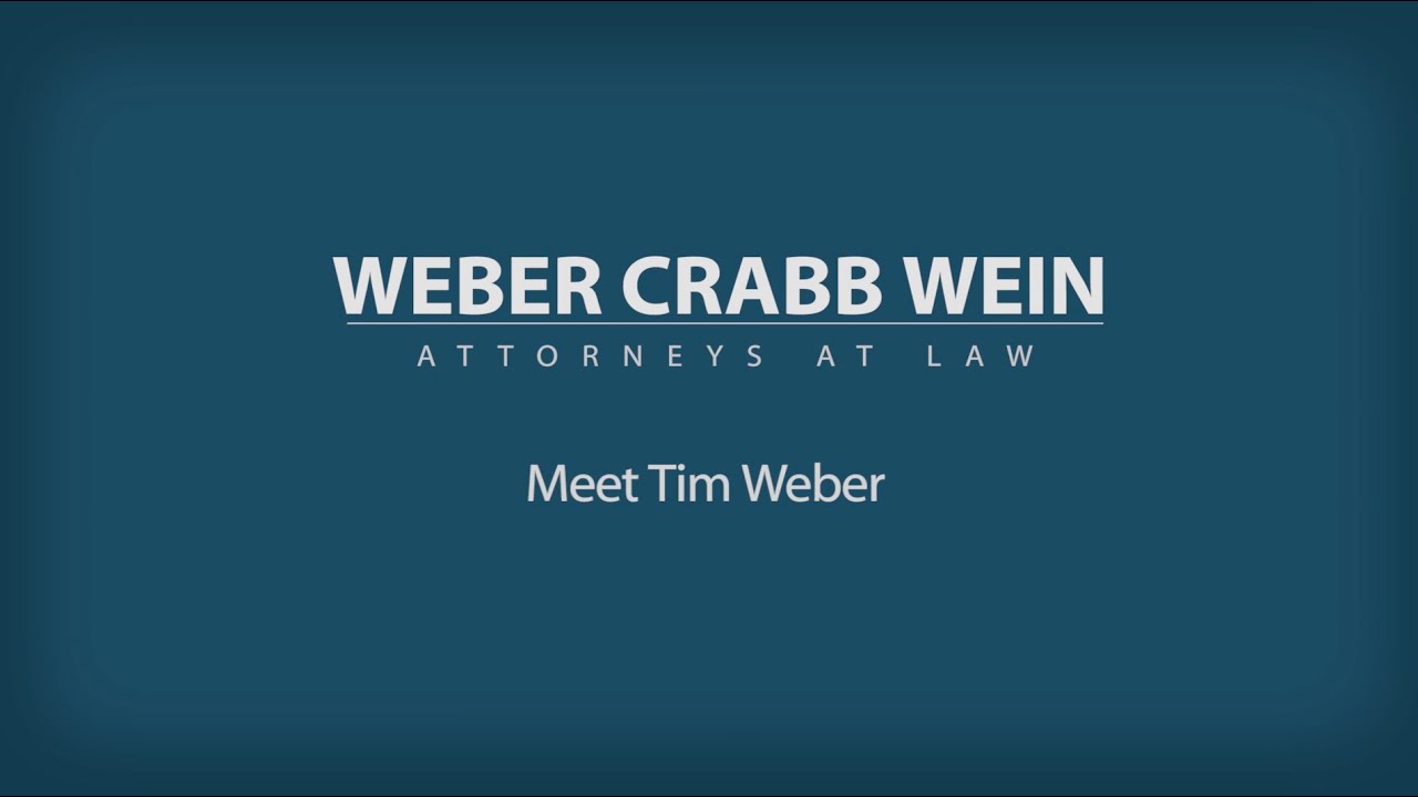 Meet Tim Weber: Weber Crabb and Wein St. Petersburg Attorneys