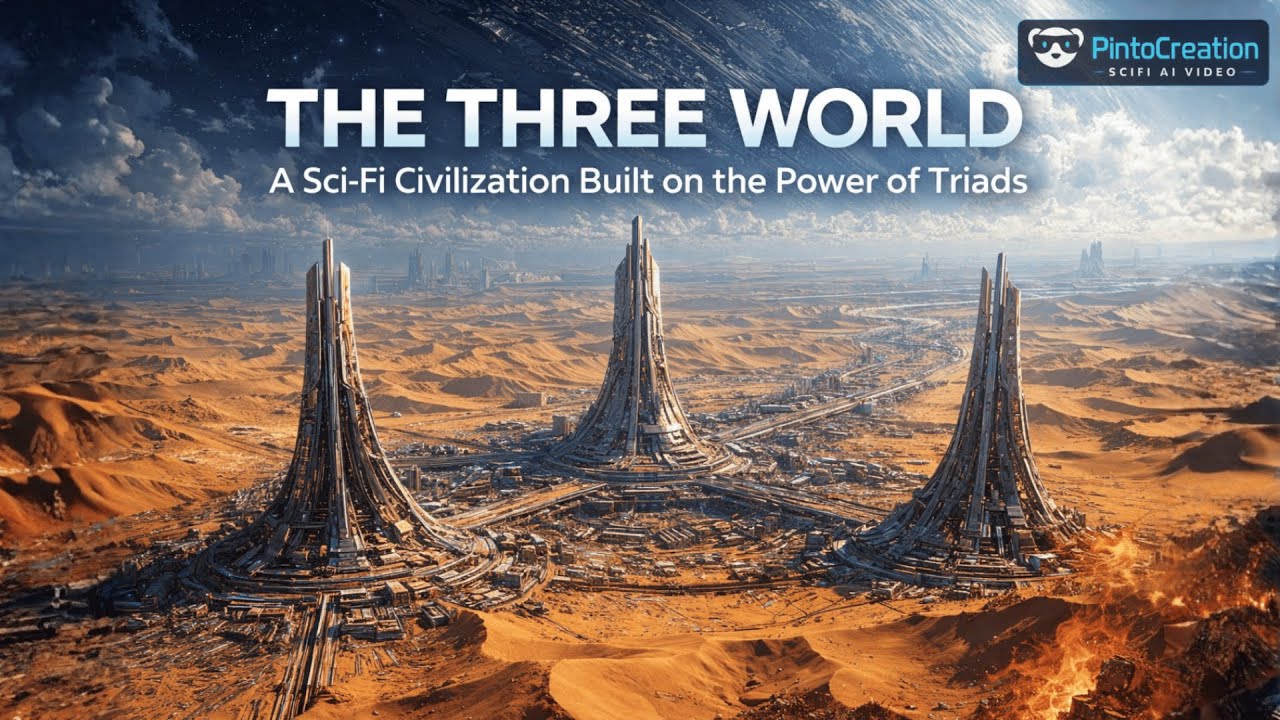 THE THREE WORLD: A Sci-Fi Civilization Built on the Power of Triads (AI Scifi Video)