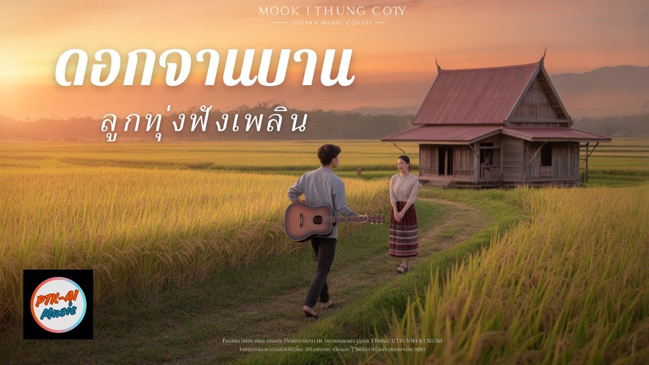 ดอกจานบาน 🏵️ลูกทุ่งฟังเพลิน พร้อมเนื้อเพลง | PTK-AI Music