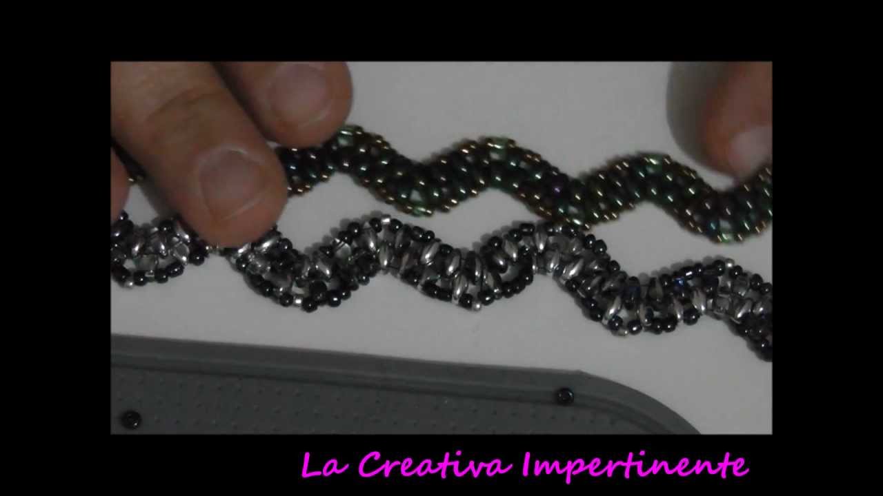 DIY twin beads / superduo bracelet - Tutorial bracciale 