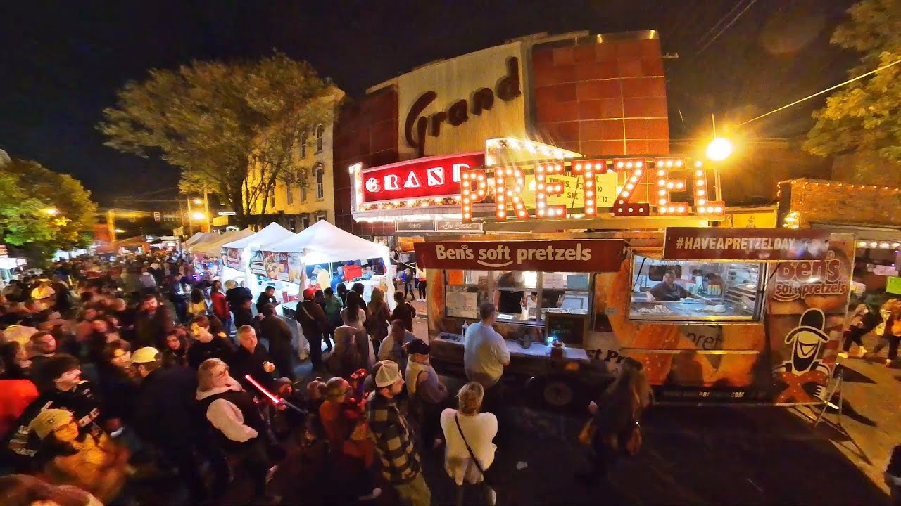 Harvest Homecoming Booth Days at Night
