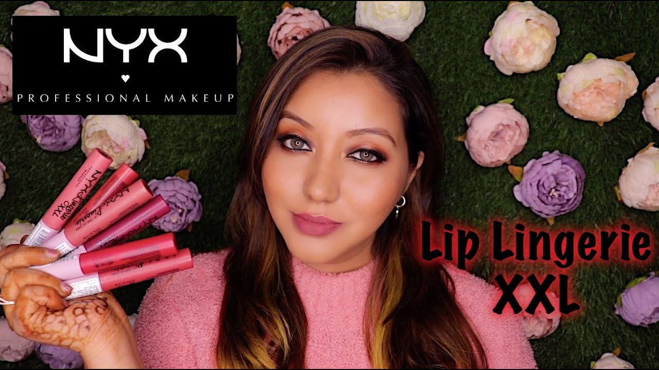 NYX Lip Lingerie XXL Matte Liquid Lipstick Review & Lip Swatches