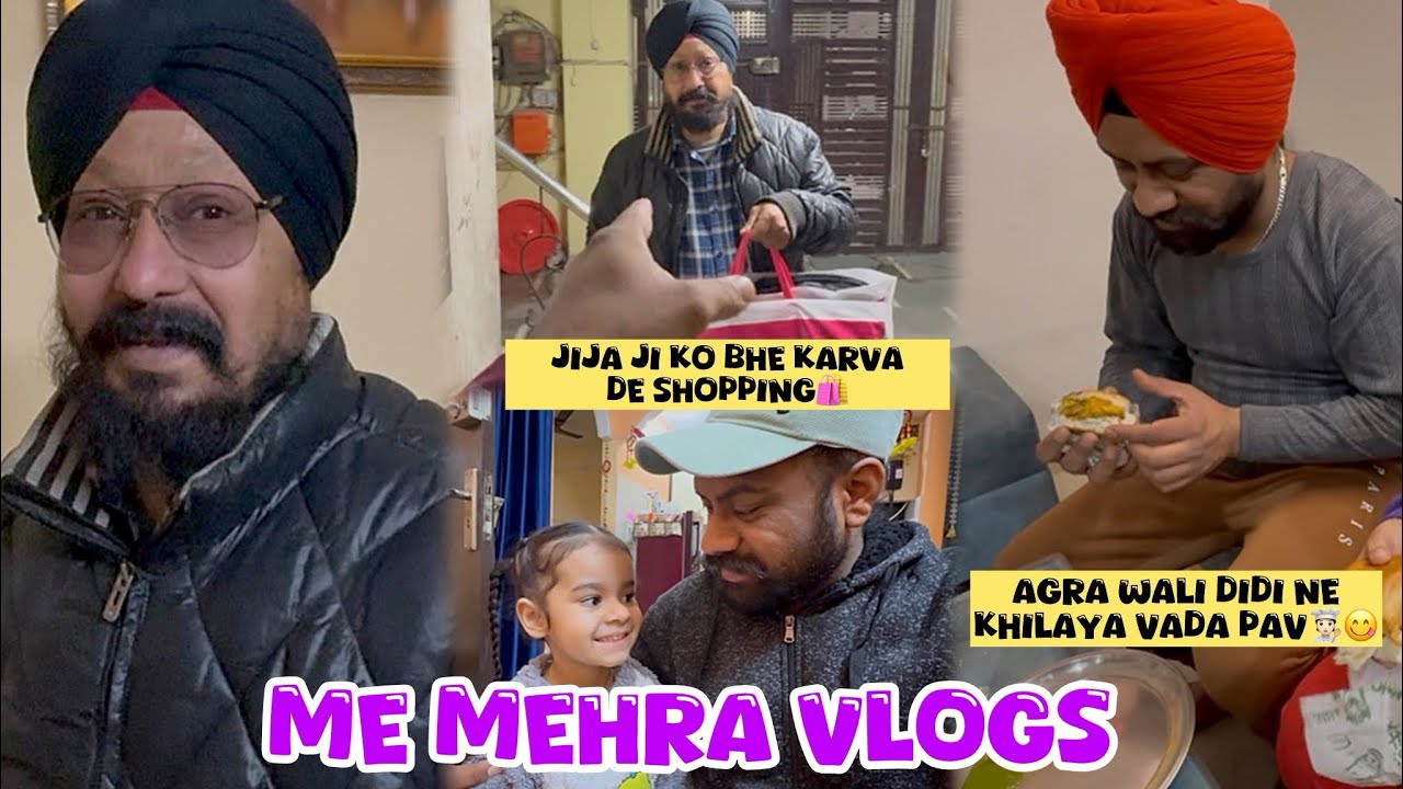 Family Vlog 🛍️ | Jija Ji Ki Shopping Aur Agra Wali Didi Ke Saath Vada Pav 😋