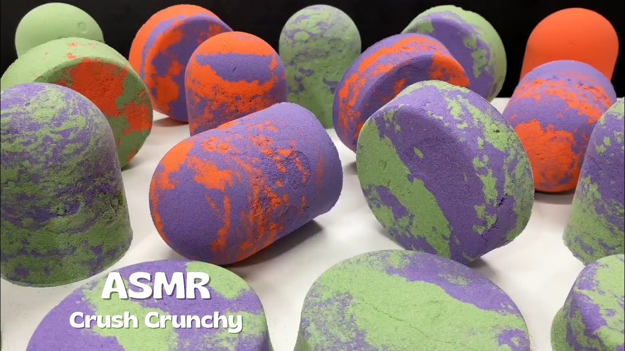 ASMR Baking Soda Colorful Pieces Crush #asmrcrushcrunchy