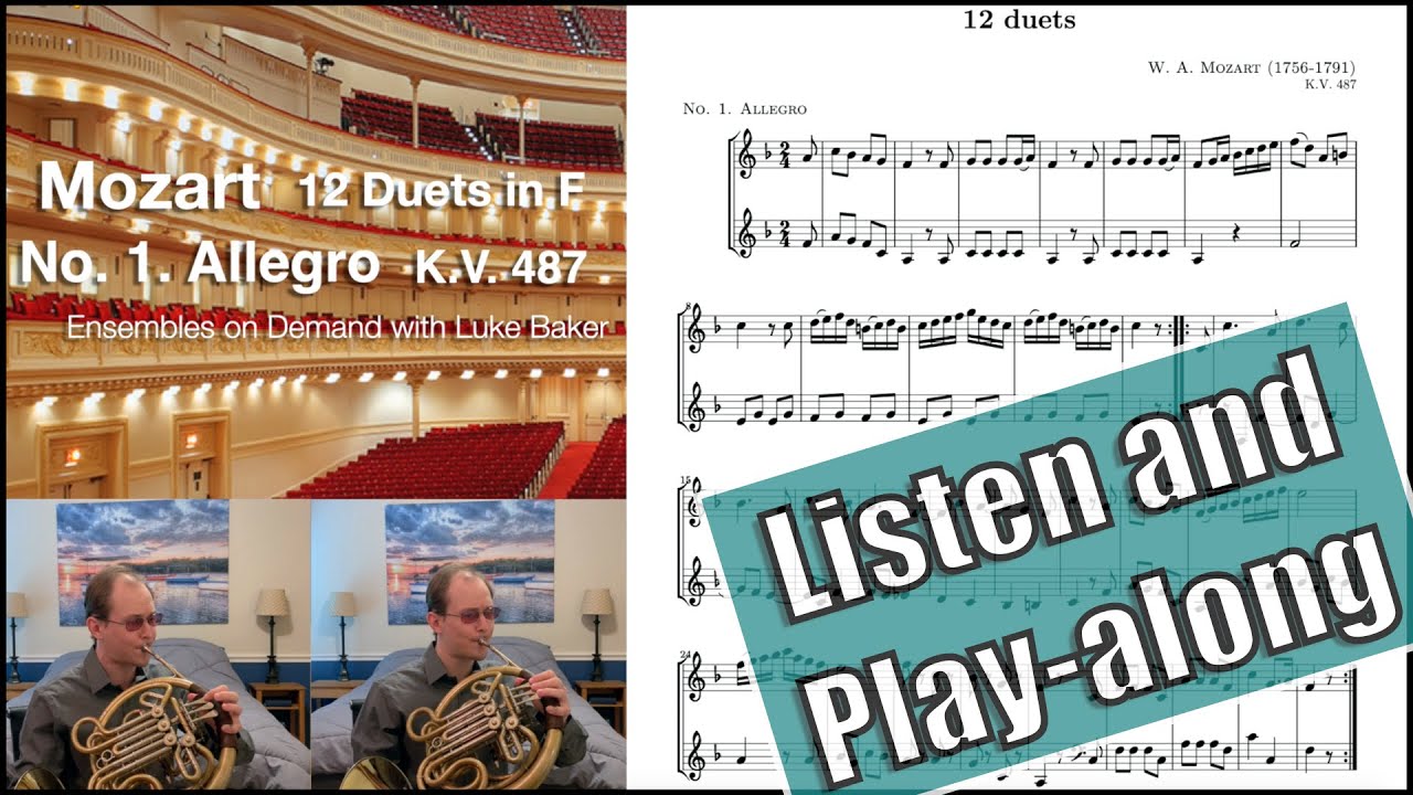 W.A. Mozart Horn Duet #1 K.V. 487: Ensembles on Demand