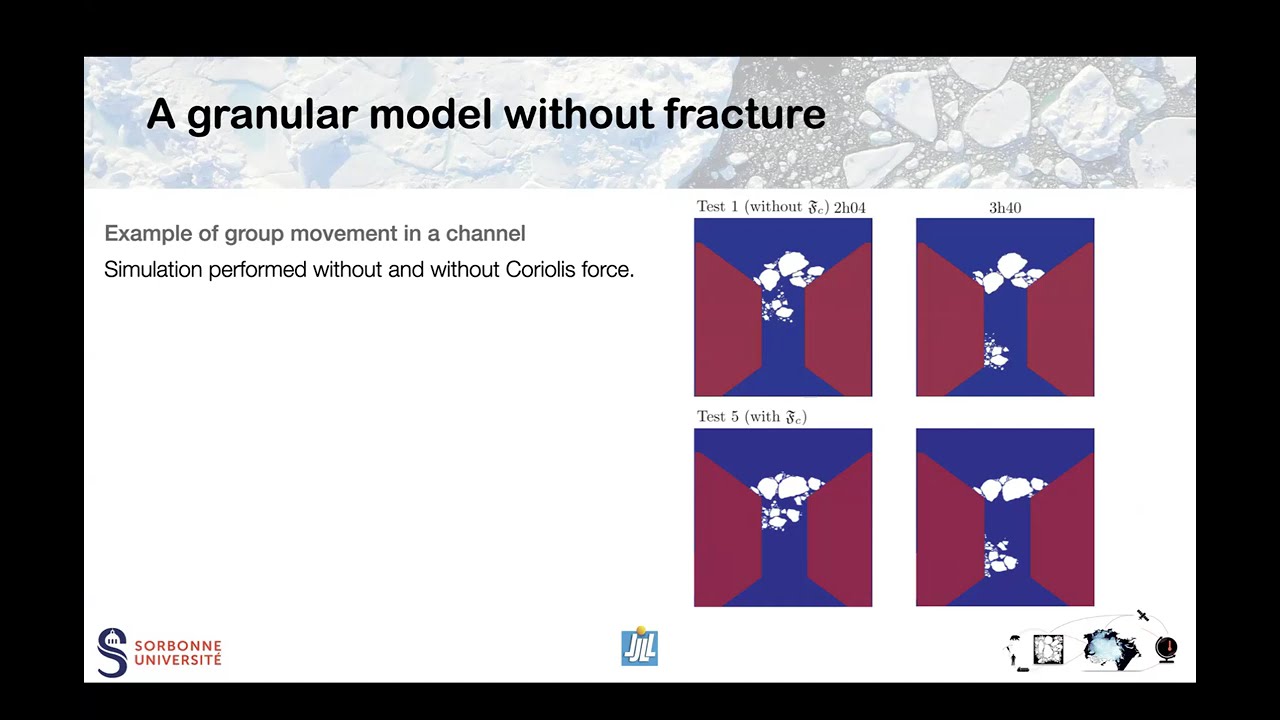 Last developments in FloeDyn for granular modelling of sea ice dynamics