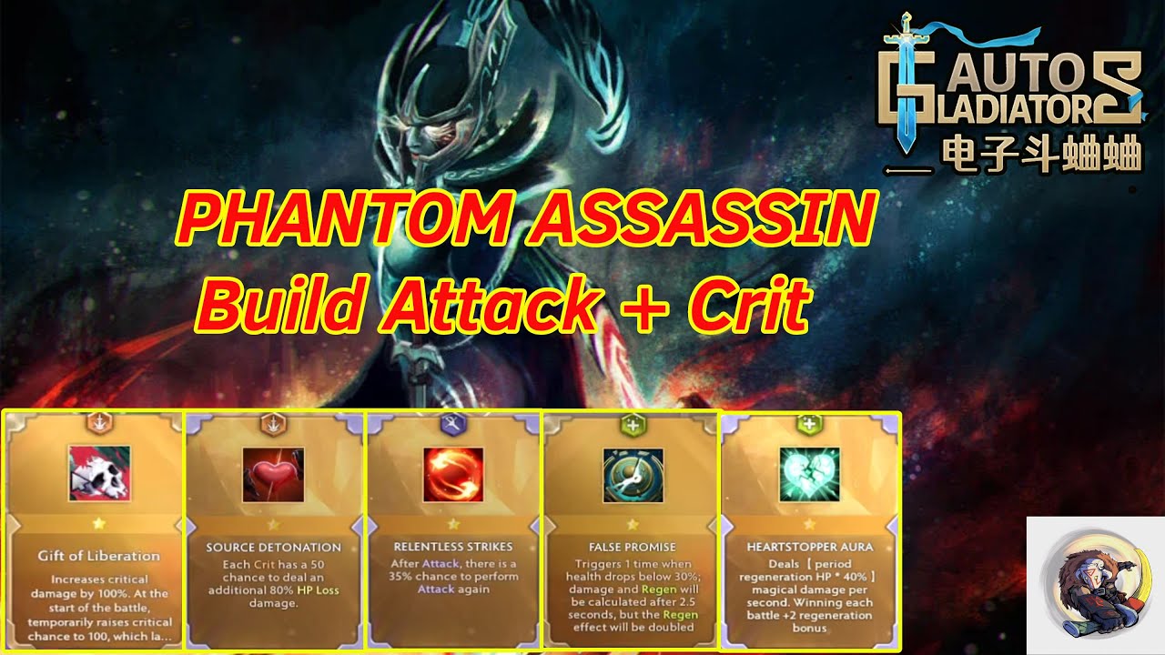 Season 3 is here with PHANTOM ASSASSIN Attack Build!!! | Dota2 Auto Gladiators 047