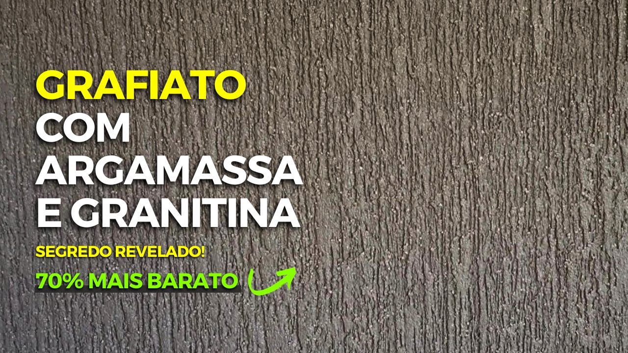 COMO FAZER TEXTURA/ GRAFIATO COM ARGAMASSA E GRANITINA (SEGREDO REVELADO) PASSO A PASSO