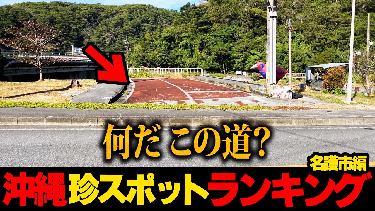 道路沿いで発見した謎の道の正体とは..沖縄珍スポットランキング☆名護市編