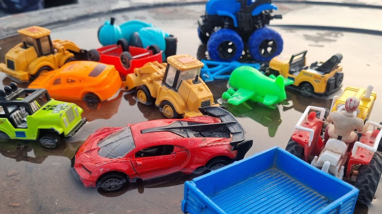 Toy car video!gadi wala cartoon #jcb #jcbvideo #tractor #dumptruck #toys 