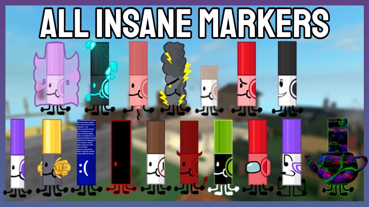 How to find ALL Insane Markers |ROBLOX FIND THE MARKERS
