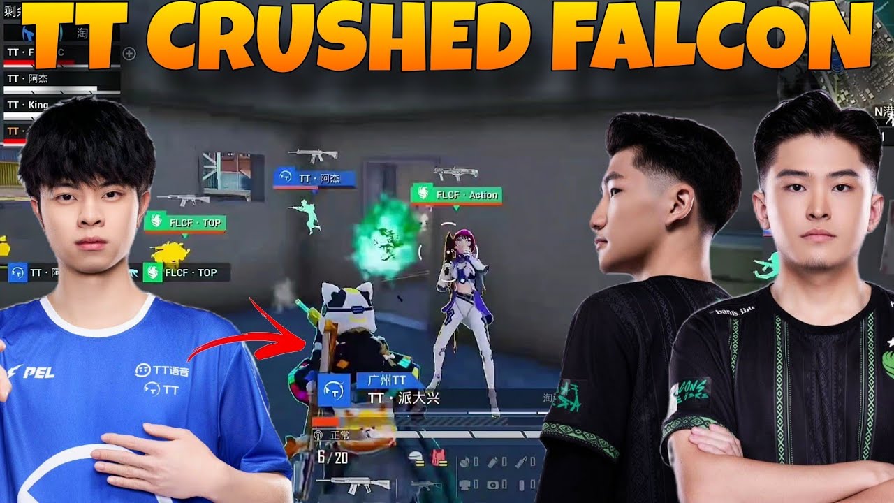 TT Mercilessly Destroyed FALCON In A Brutal Drop Clash During PMRC 2024!! 🔥🔥 TT 14 Kills Chicken!!❤️
