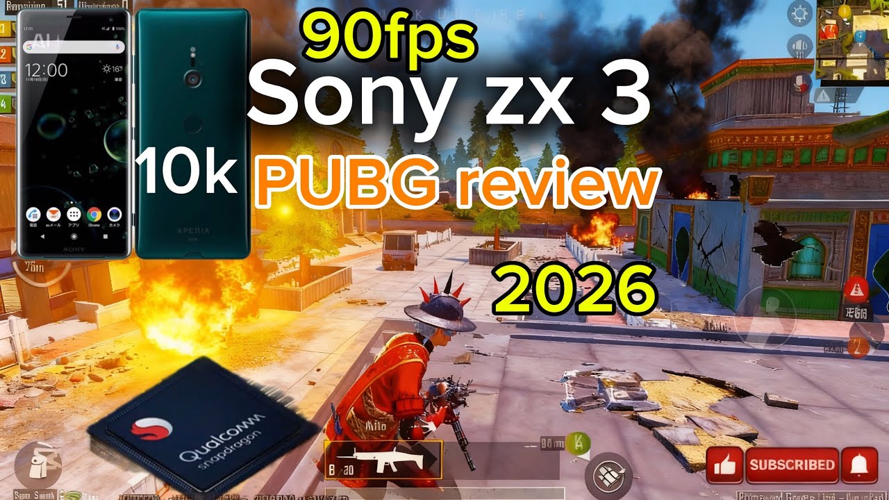 Sony zx 3 PUBG test 90 fps omg 😱 #pubgmobile #viralvideo #review #trending #gaming #india #pakistan 
