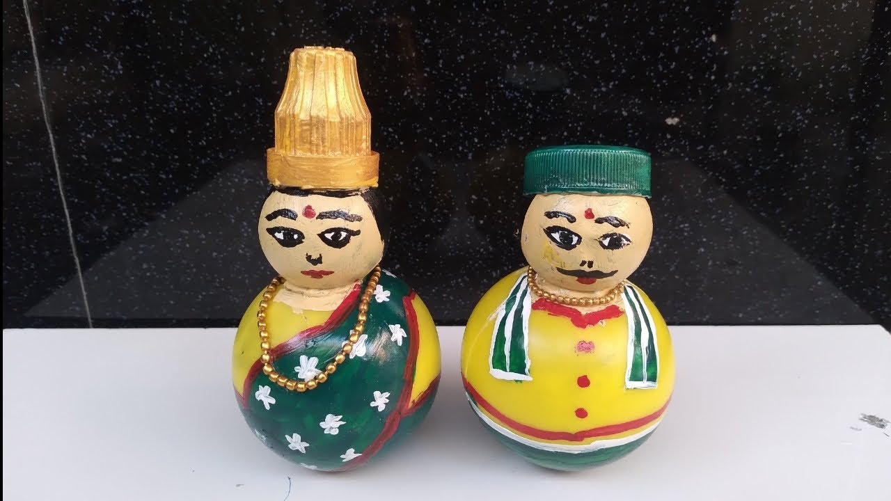 Magic 💫 couple dolls | Balance doll made with plastic ball |  wedding gift couple doll