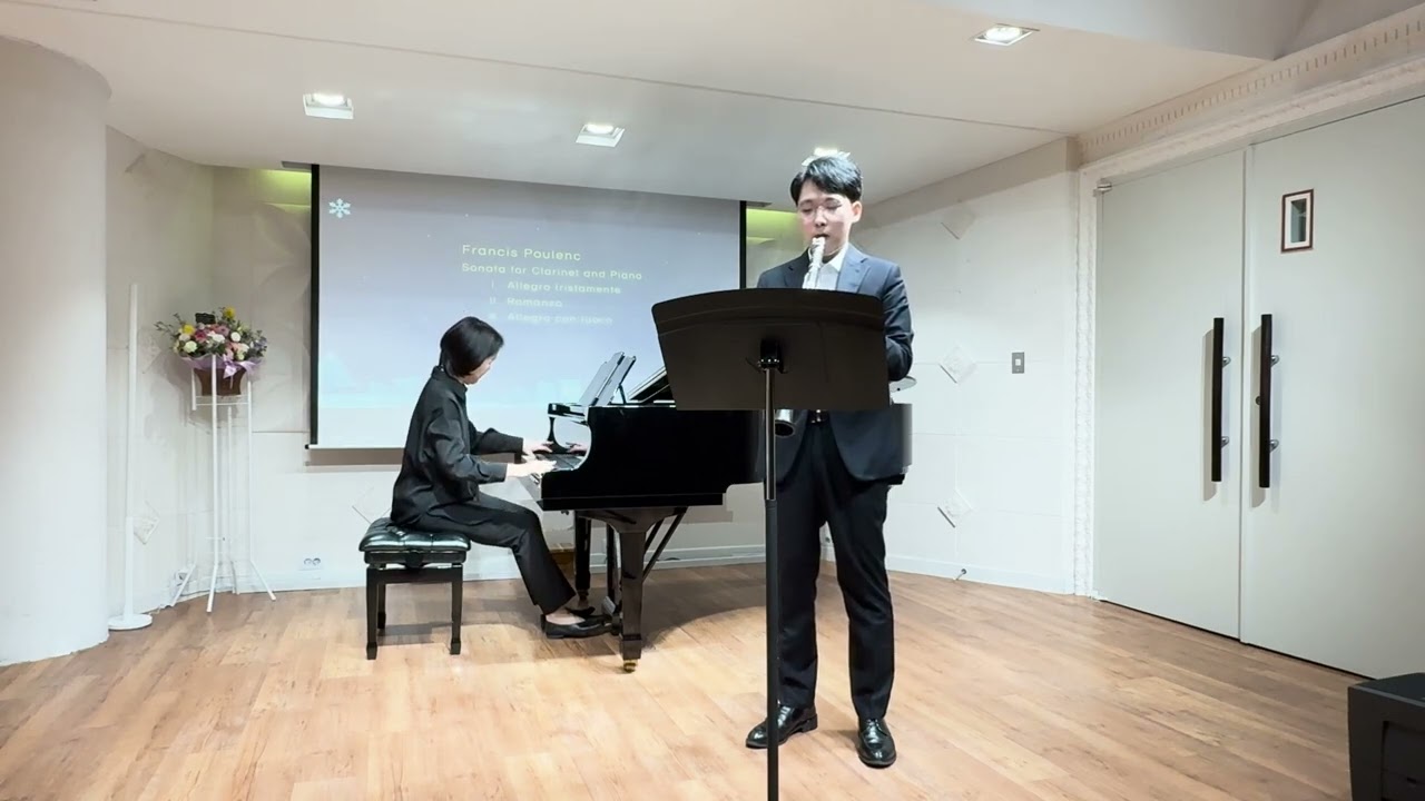 Francis Poulenc  Sonata for Clarinet and Piano 1,2,3악장