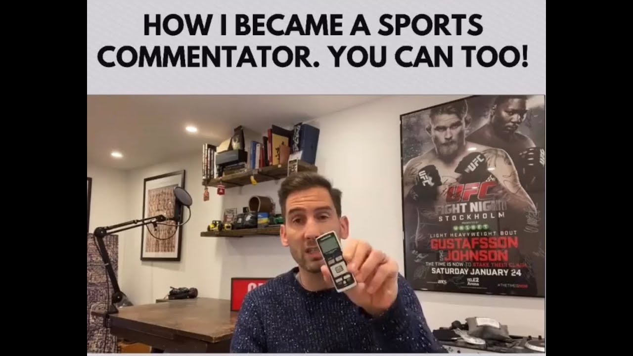 HOW I BECAME A SPORTS COMMENTATOR & TV PRESENTER. YOU CAN TOO!