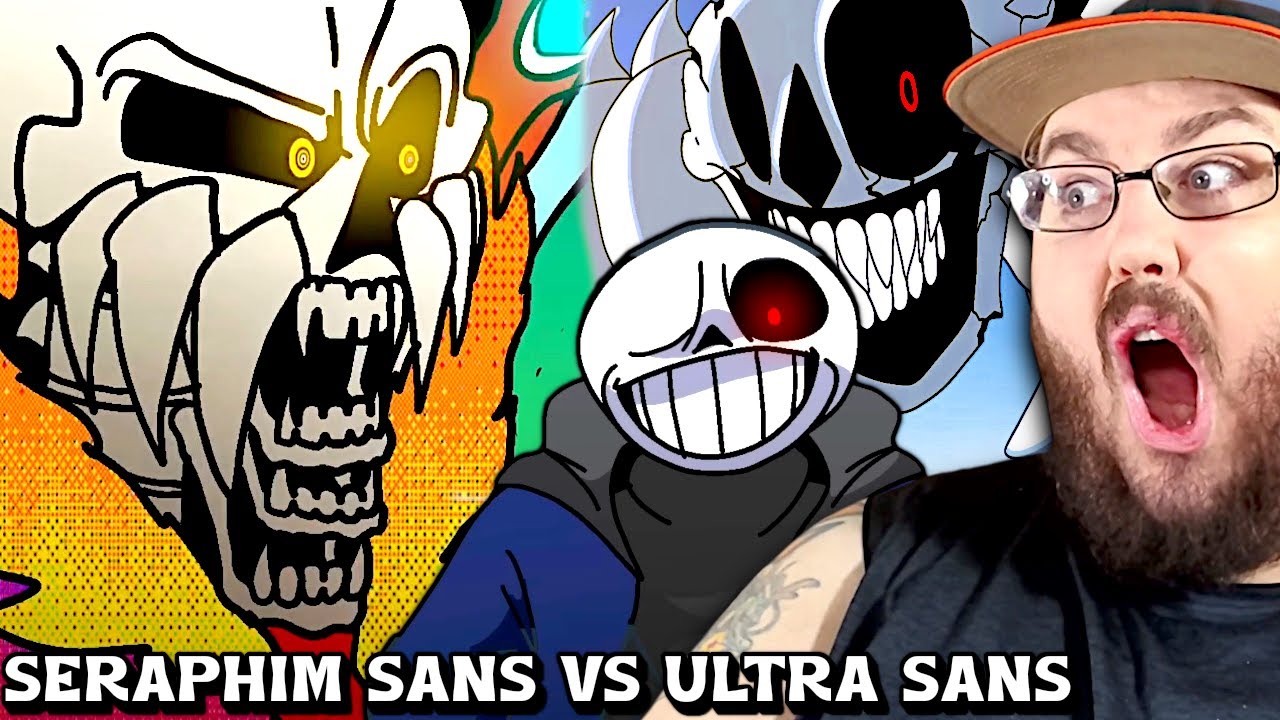 Серафим Санс против Ультра Санса | Анимация Undertale AU от Revolver Animations #РЕАКЦИЯ UNDERTAL...