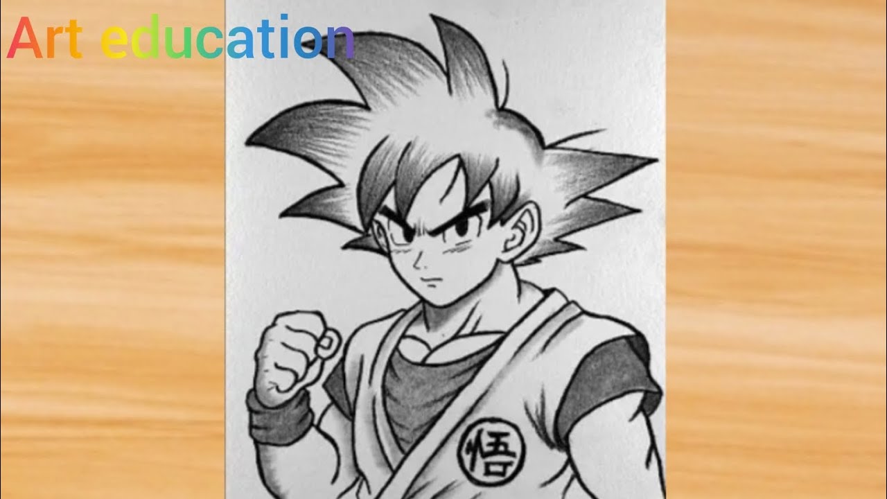 How to Draw Goku for beginners step by step #step by step art tutorial 