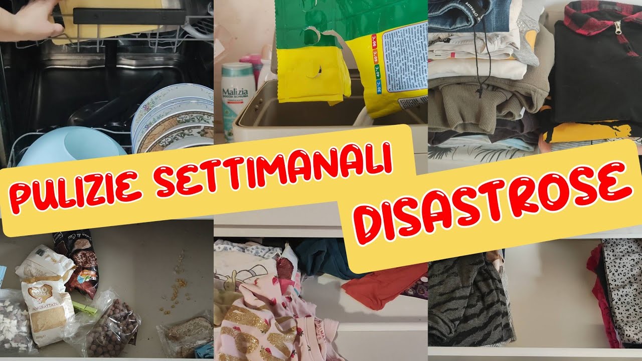 💥PULIZIE REALI DISASTROSE di una SETTIMANA💥