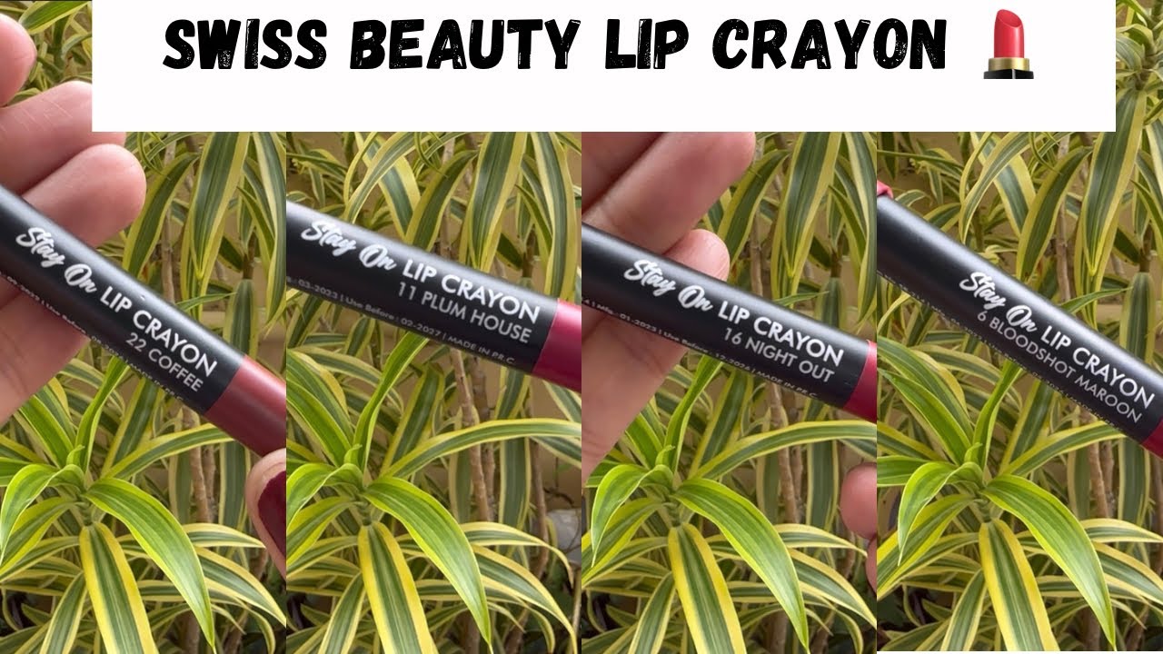 Swiss beauty lipsticks | Swiss beauty non transfer lipsticks | Swiss beauty crayons  | Madhuri Vogue