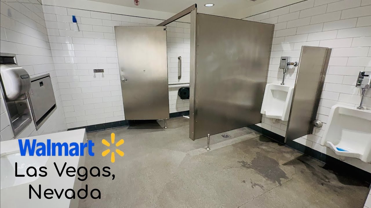 Men’s Restroom, AS Washbrook Urinal, Madera Toilet Flush, XLerator | Walmart, Las Vegas East, Nevada