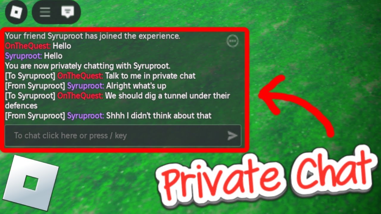 How to Private Chat People in Roblox! (2025)