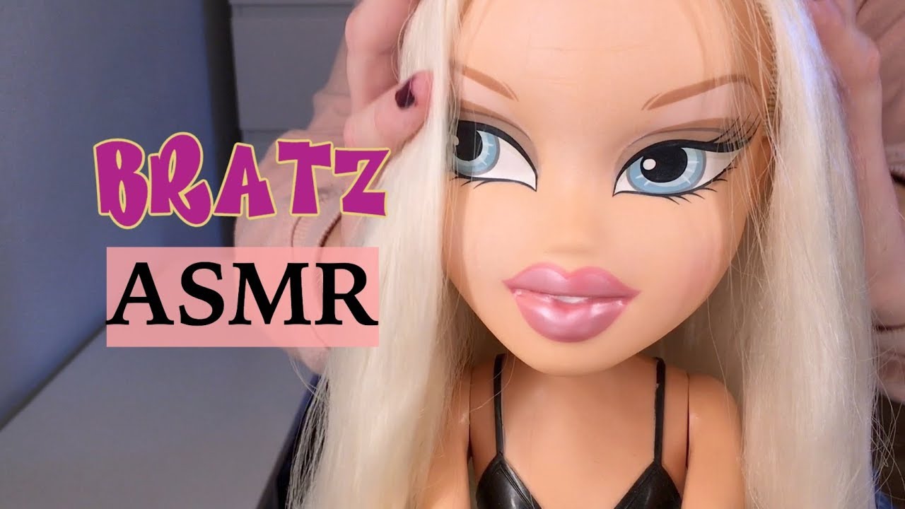 ASMR Bratz Doll Hair Play, No Talking (Hair Brushing/Detangling, Spraying/Tapping Sounds)