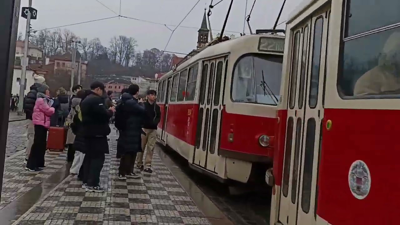 805. 7 2 2026. Praha1. Malostranska. Маршрут трамвая 20.