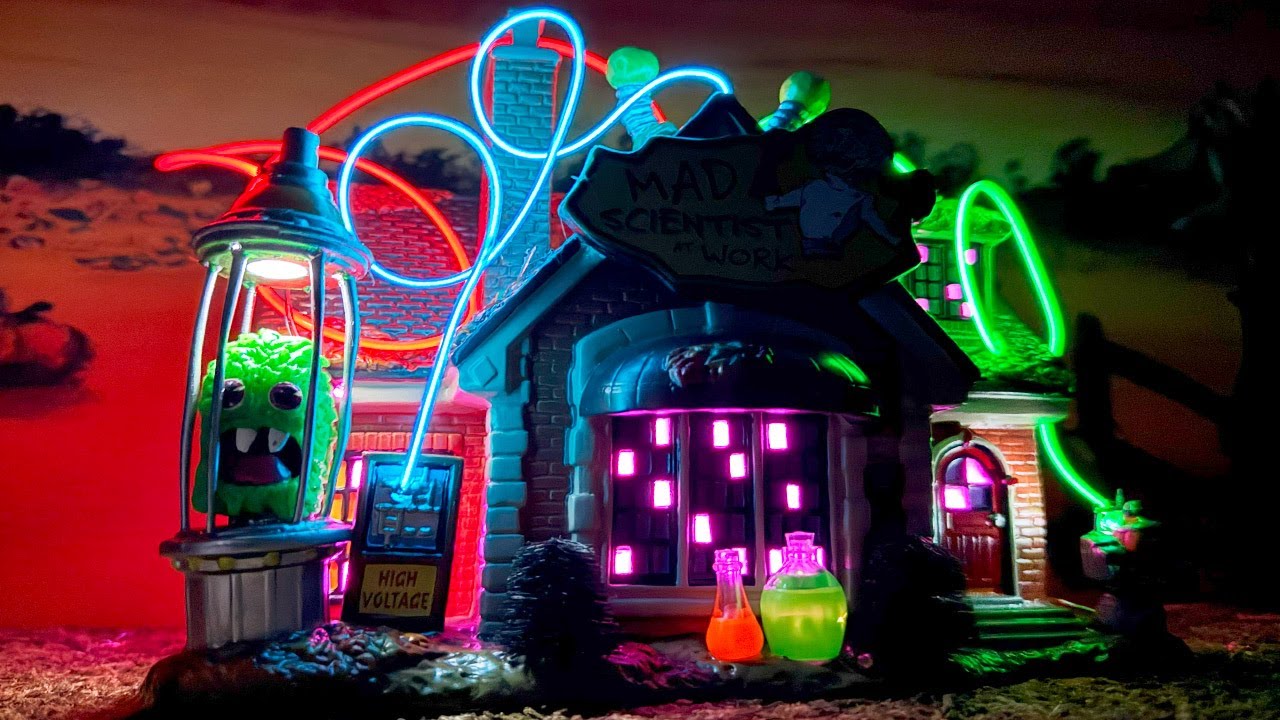 Mad Scientist's Place Review - NEW for 2025 Department 56 Halloween Snow Village