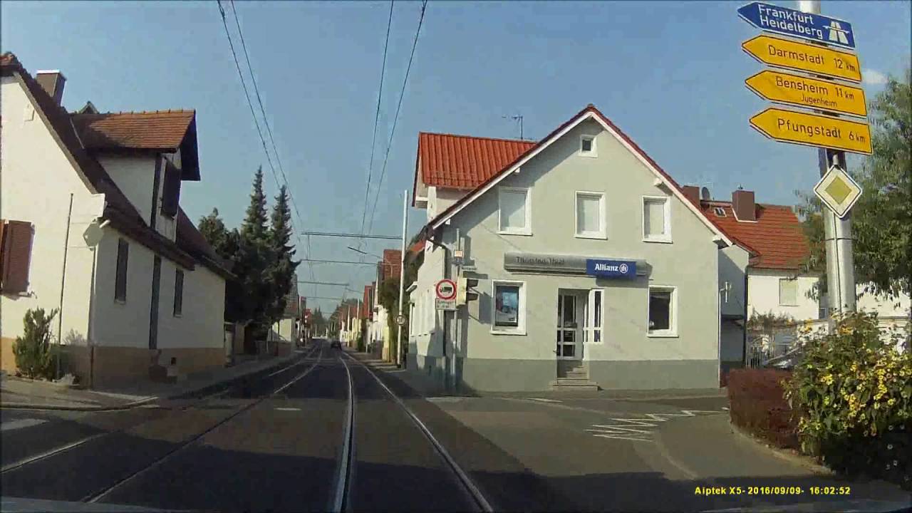 Ortsdurchfahrt an der Bergstraße/DA: Seeheim (SO rein, NW raus)